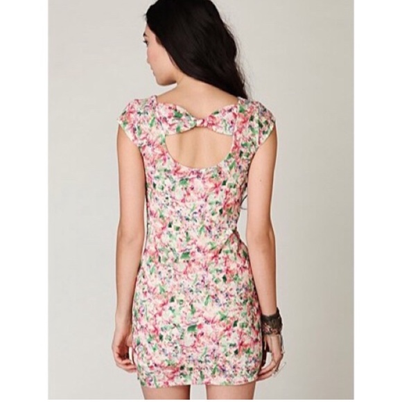 Free People Floral Bodycon Dress - Medium - Picture 4 of 6